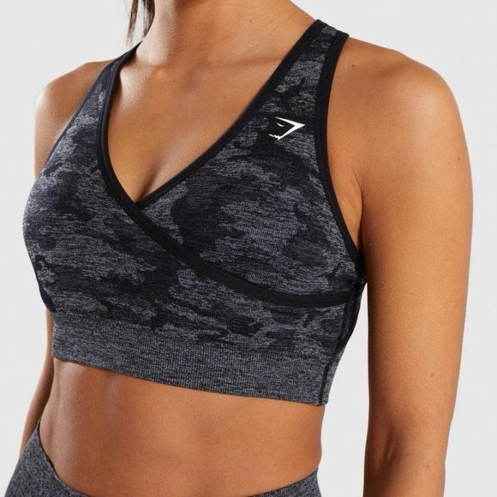 NWT Gymshark Adapt Camo Seamless Sports Bra Women's Workout Top